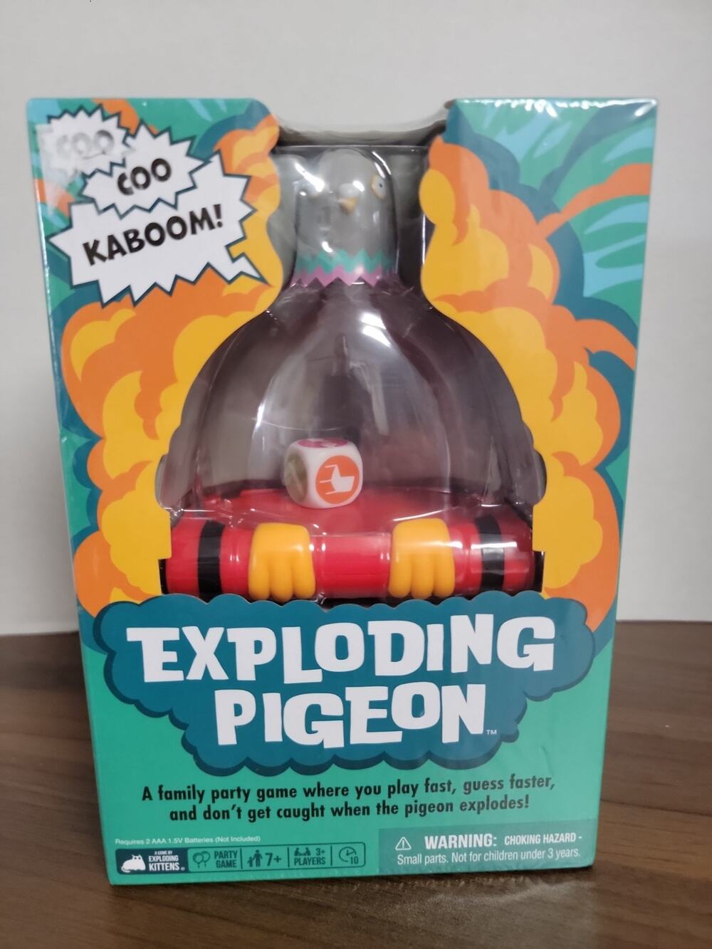 Exploding Pigeon Family Party Game Ages 7+ Fast-Paced Fun Nee In Sealed Box